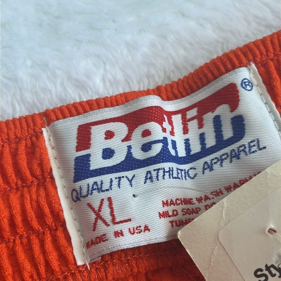 NWT Y2K VTG Mens Bright Breakaway‎ Streetwear Athletic Gym Joggers USA XL Orange - Picture 5 of 10